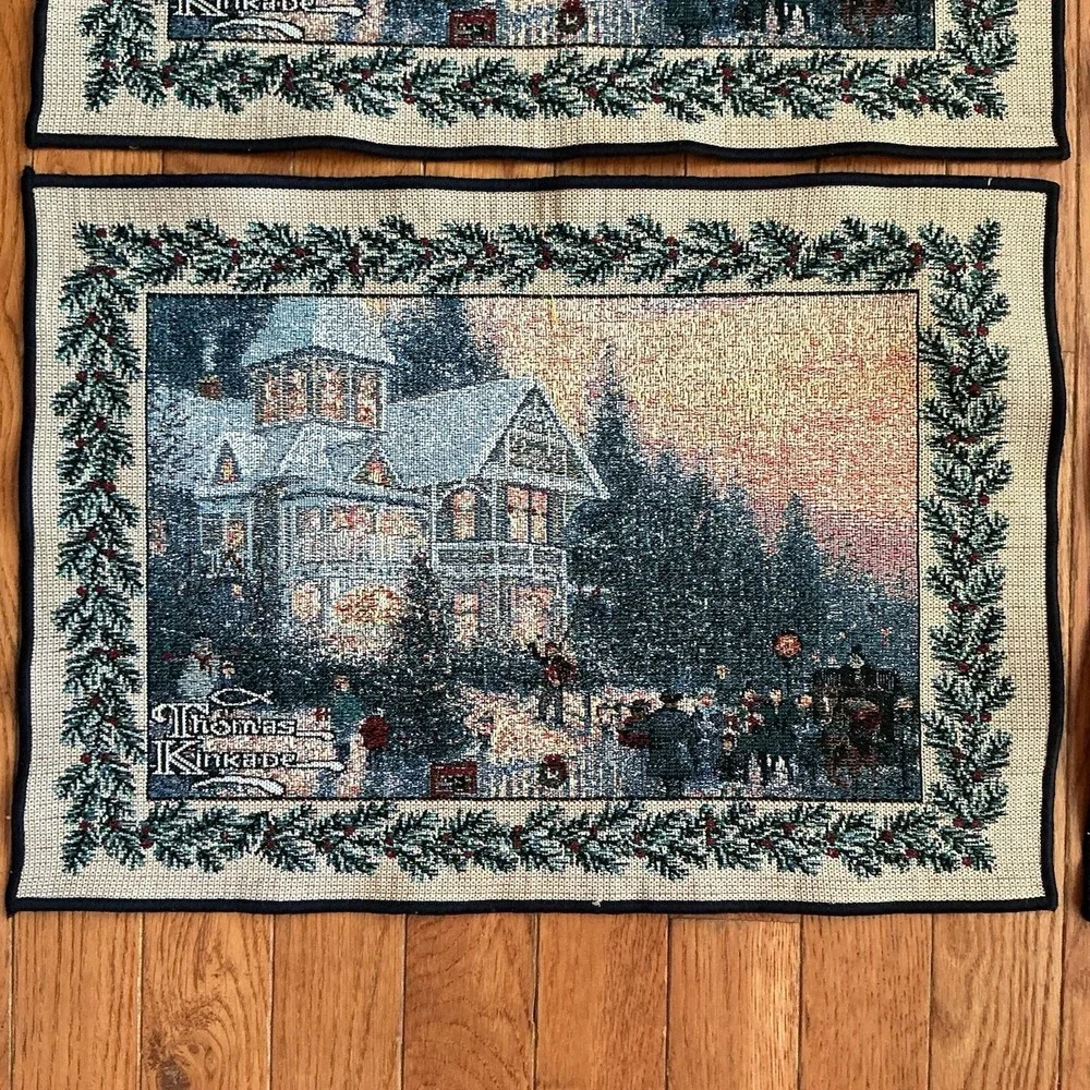 Thomas Kinkade Set Of (4) Placemats 18
